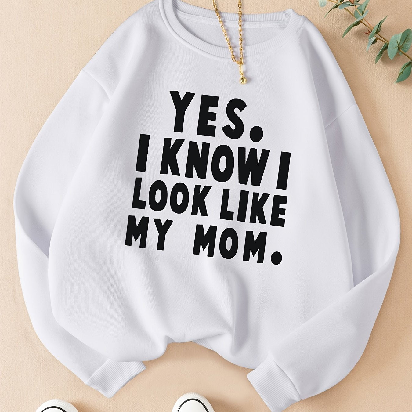 Sudadera Estampado Gráfico - Cuello Redondo Manga Larga Casual