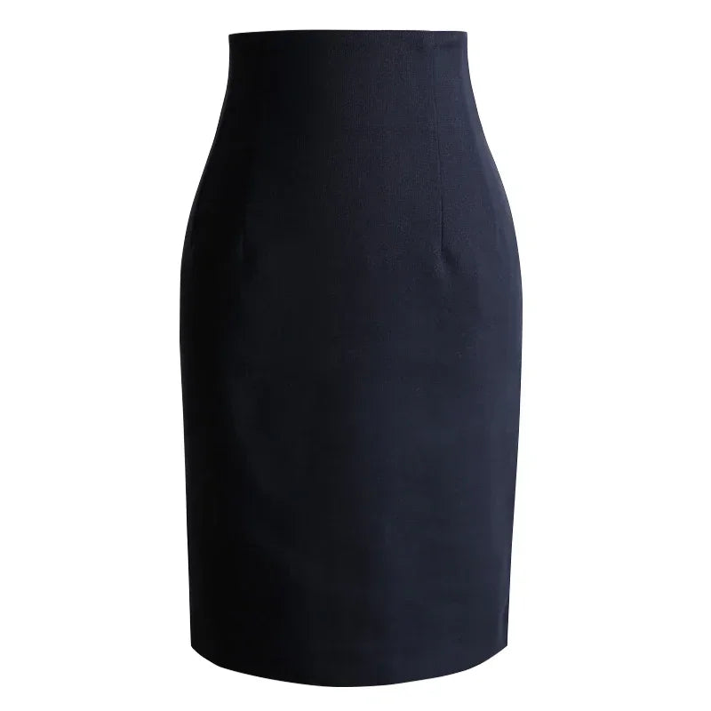 Office Pencil Skirt - High Waist Black Korean