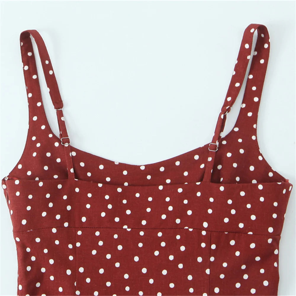 Polka Dot Dress - Slim Fit Temperament