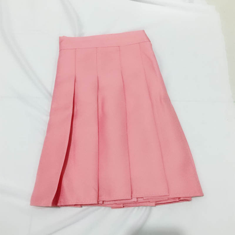 Minifalda Plisada Coreana Cintura Alta - Estilo Preppy Escolar