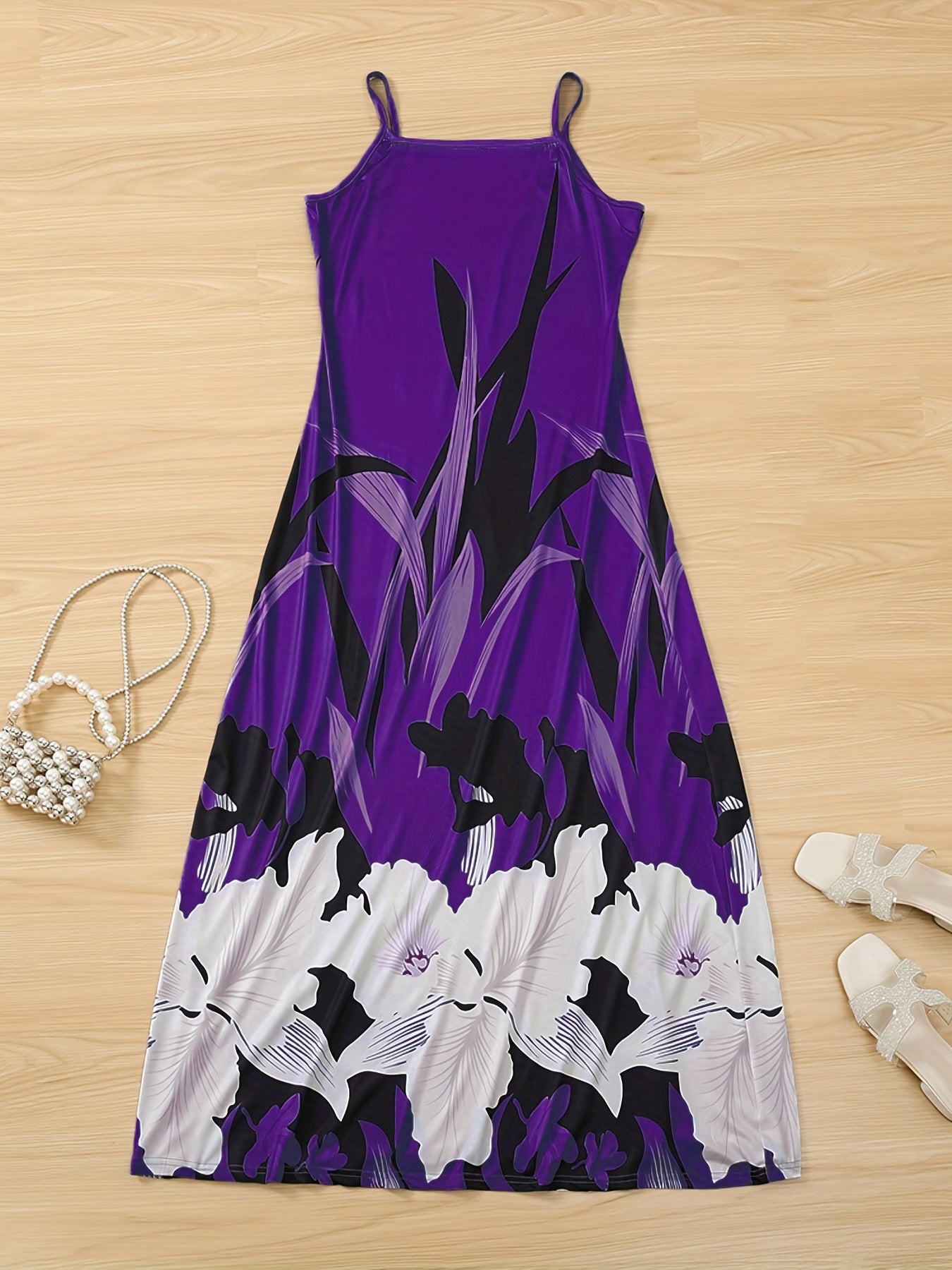 Vestido Cami Estampado Floral - Tirantes Finos Casual Mujer