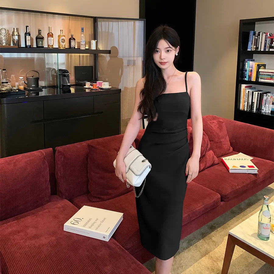 Vestido Tubo Tirantes Elegante Slim Mujer