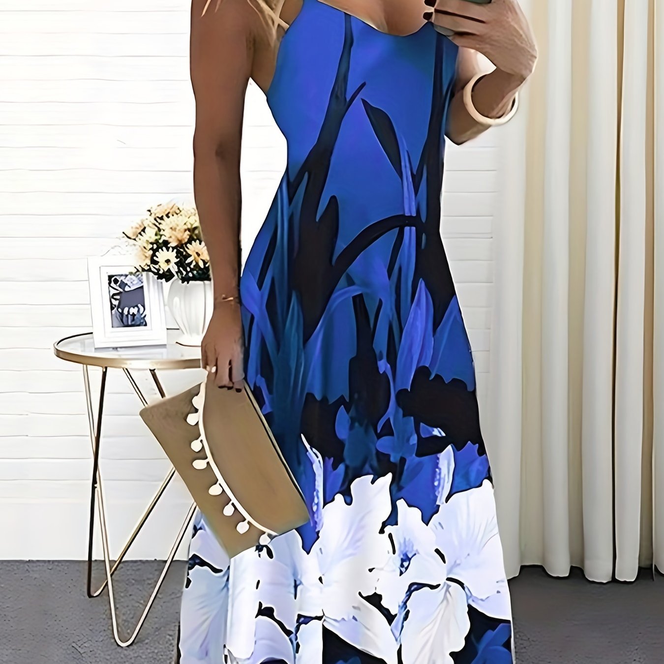 Vestido Cami Estampado Floral - Tirantes Finos Casual Mujer