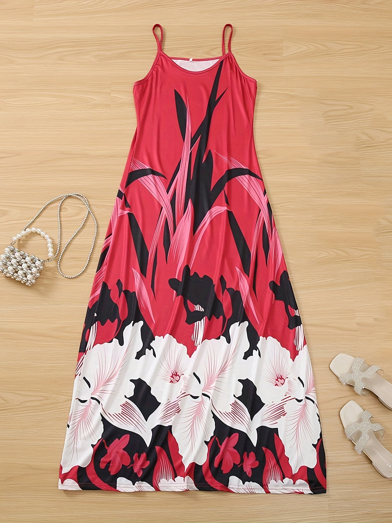 Vestido Cami Estampado Floral - Tirantes Finos Casual Mujer