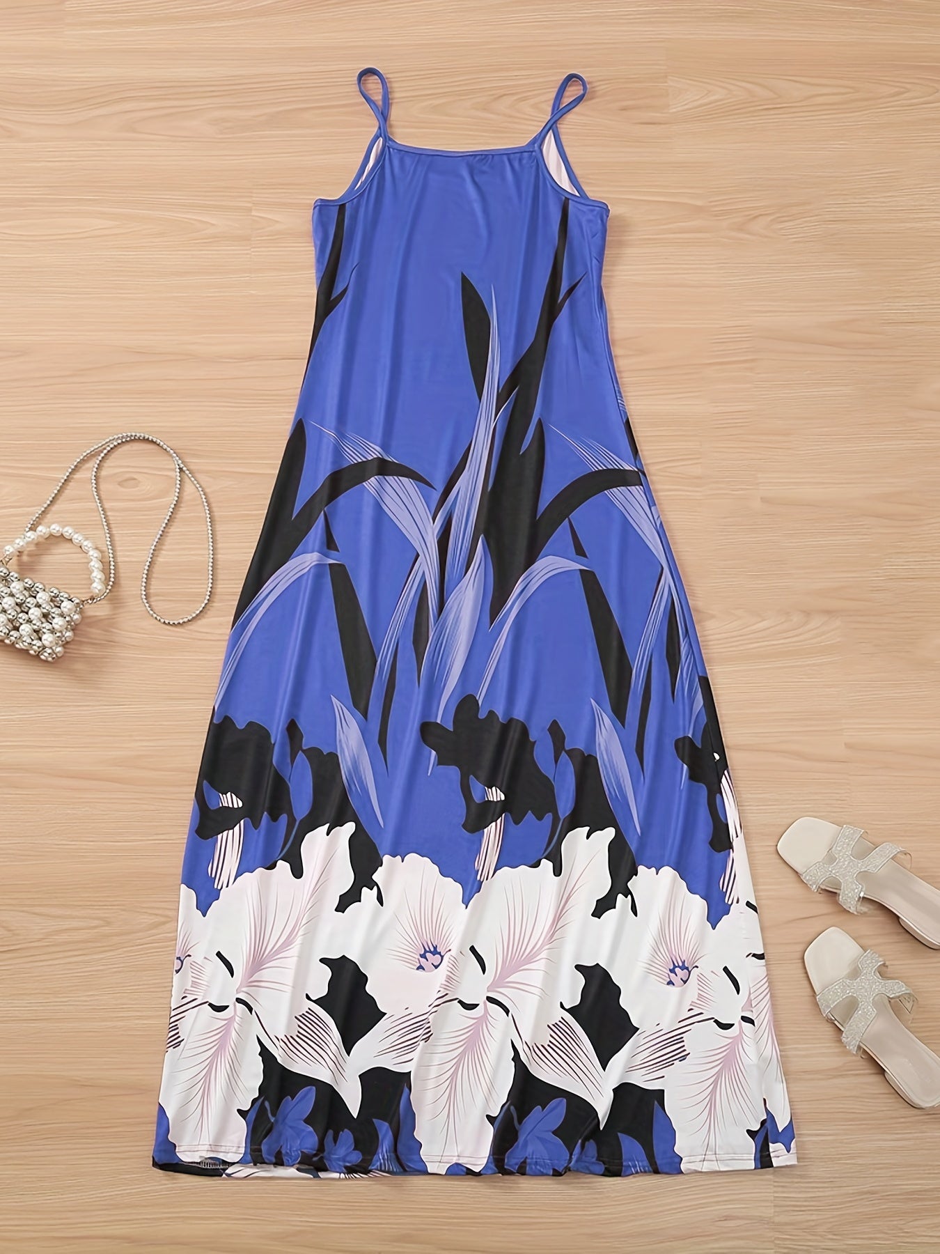 Vestido Cami Estampado Floral - Tirantes Finos Casual Mujer