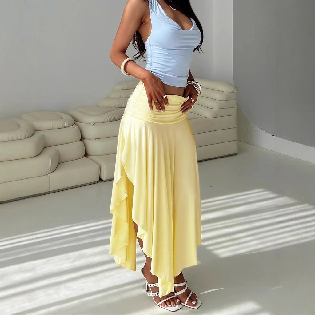 Falda Pétalos de Flor Mujer Casual y Femenina