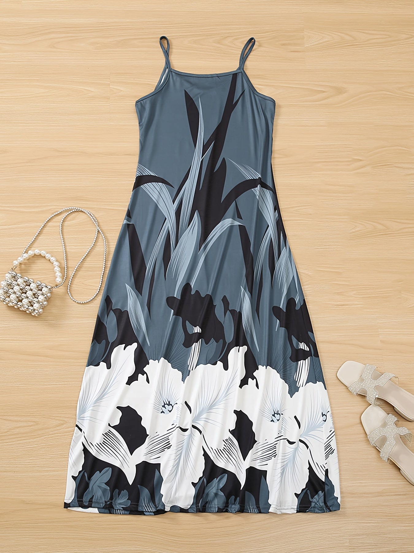 Vestido Cami Estampado Floral - Tirantes Finos Casual Mujer