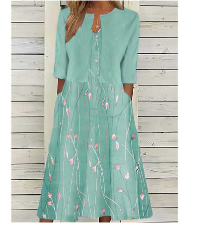 Vestido Maxi Sofisticado Mujer Elegante Línea A