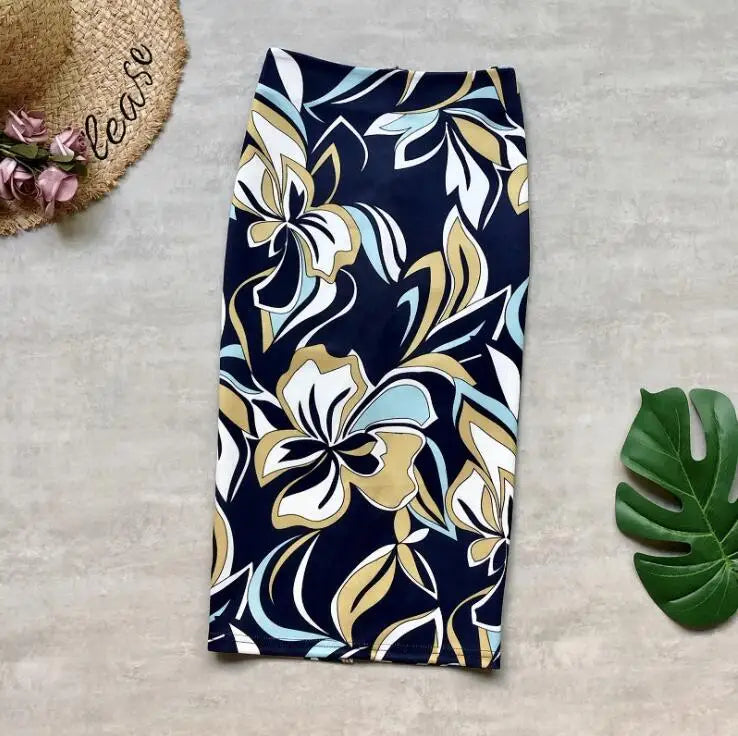 A-Line Midi Skirt - Belted Korean Workwear