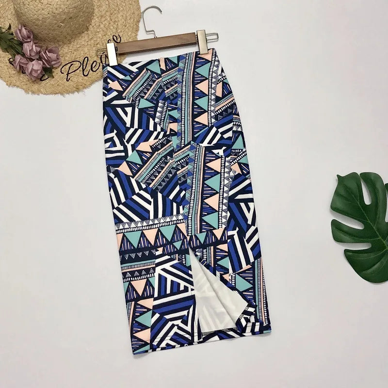 A-Line Midi Skirt - Belted Korean Workwear