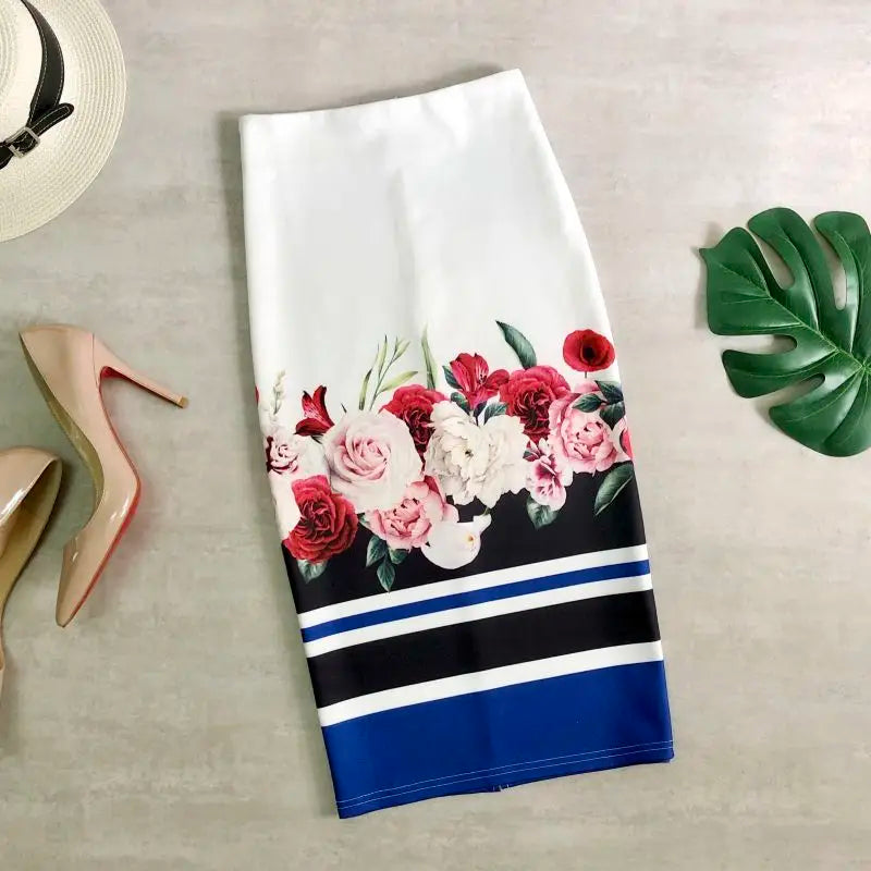 A-Line Midi Skirt - Belted Korean Workwear