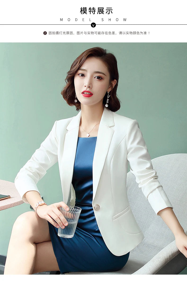 Professional Blazer - Slim Single Button Dress Suit