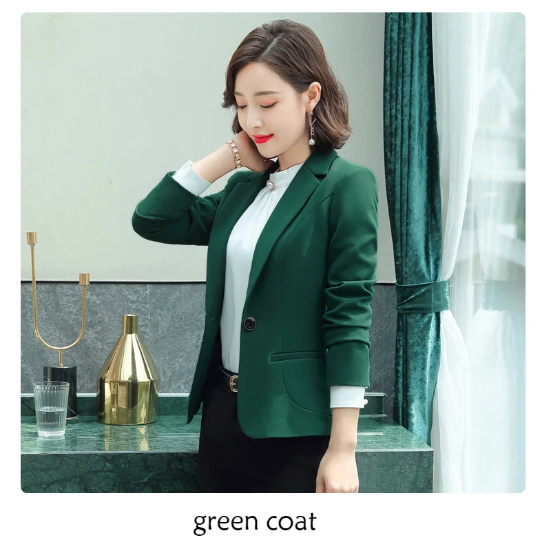 Professional Blazer - Slim Single Button Dress Suit