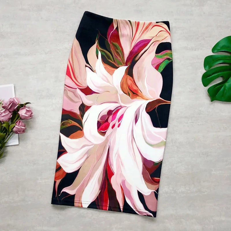 A-Line Midi Skirt - Belted Korean Workwear