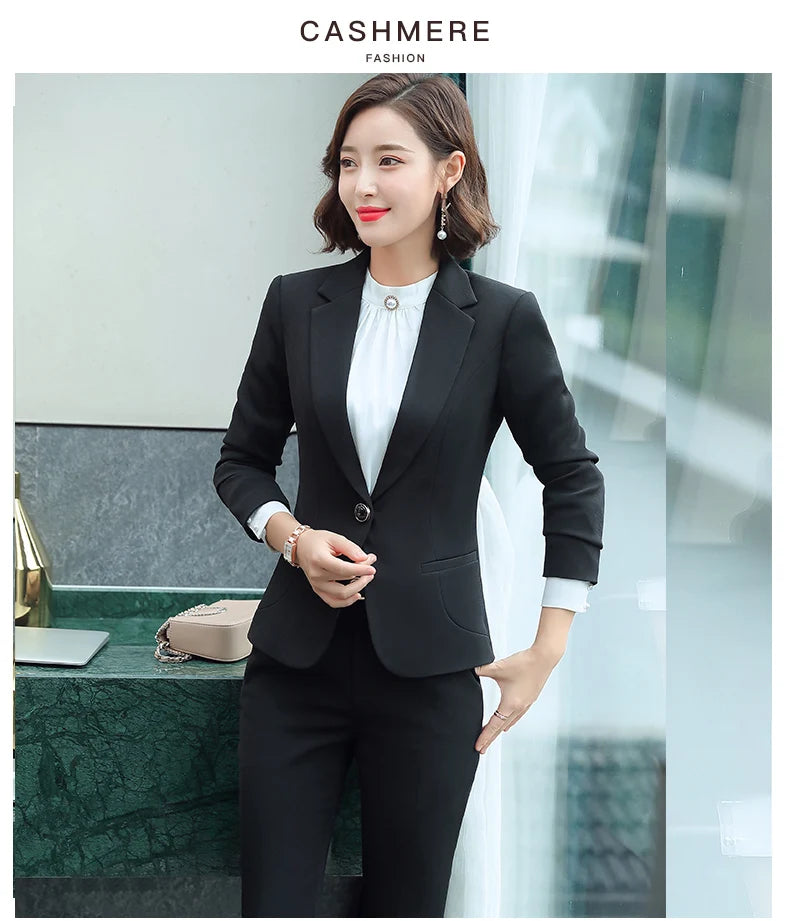 Professional Blazer - Slim Single Button Dress Suit