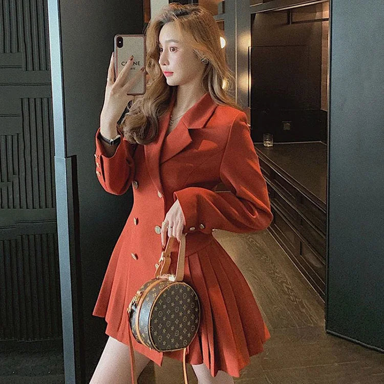 Business Suit - Hepburn French Style Black Dress