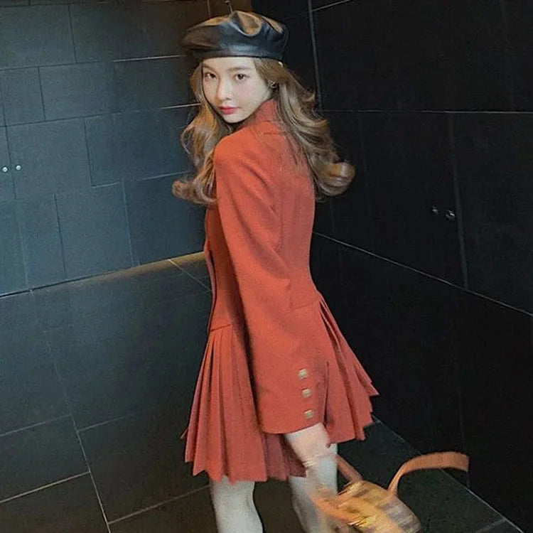 Business Suit - Hepburn French Style Black Dress