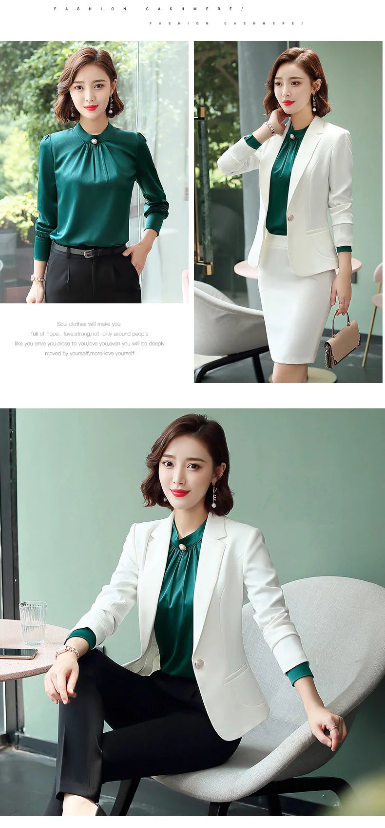 Professional Blazer - Slim Single Button Dress Suit