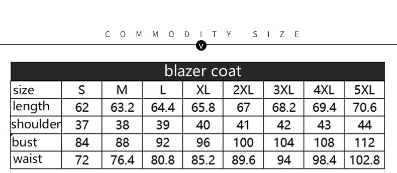 Professional Blazer - Slim Single Button Dress Suit