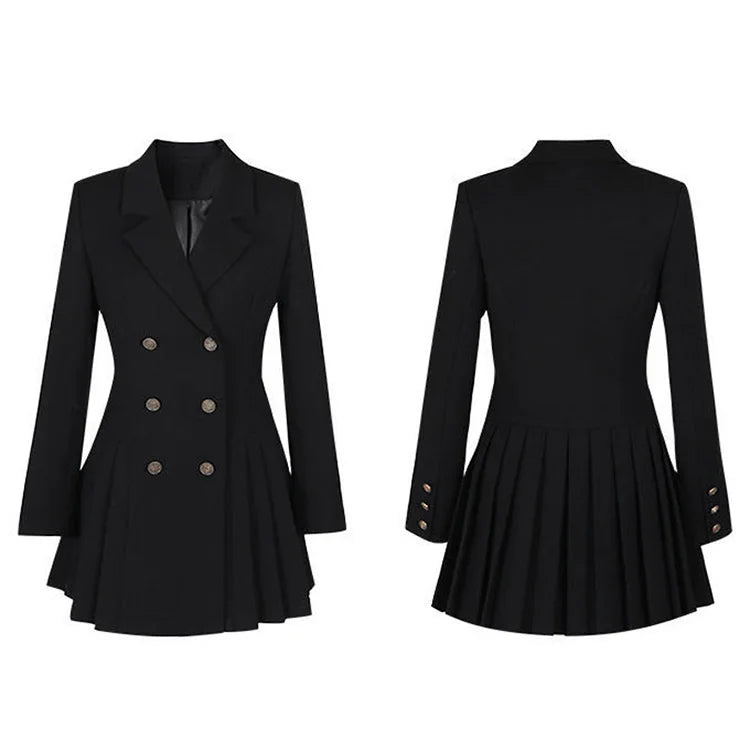 Business Suit - Hepburn French Style Black Dress