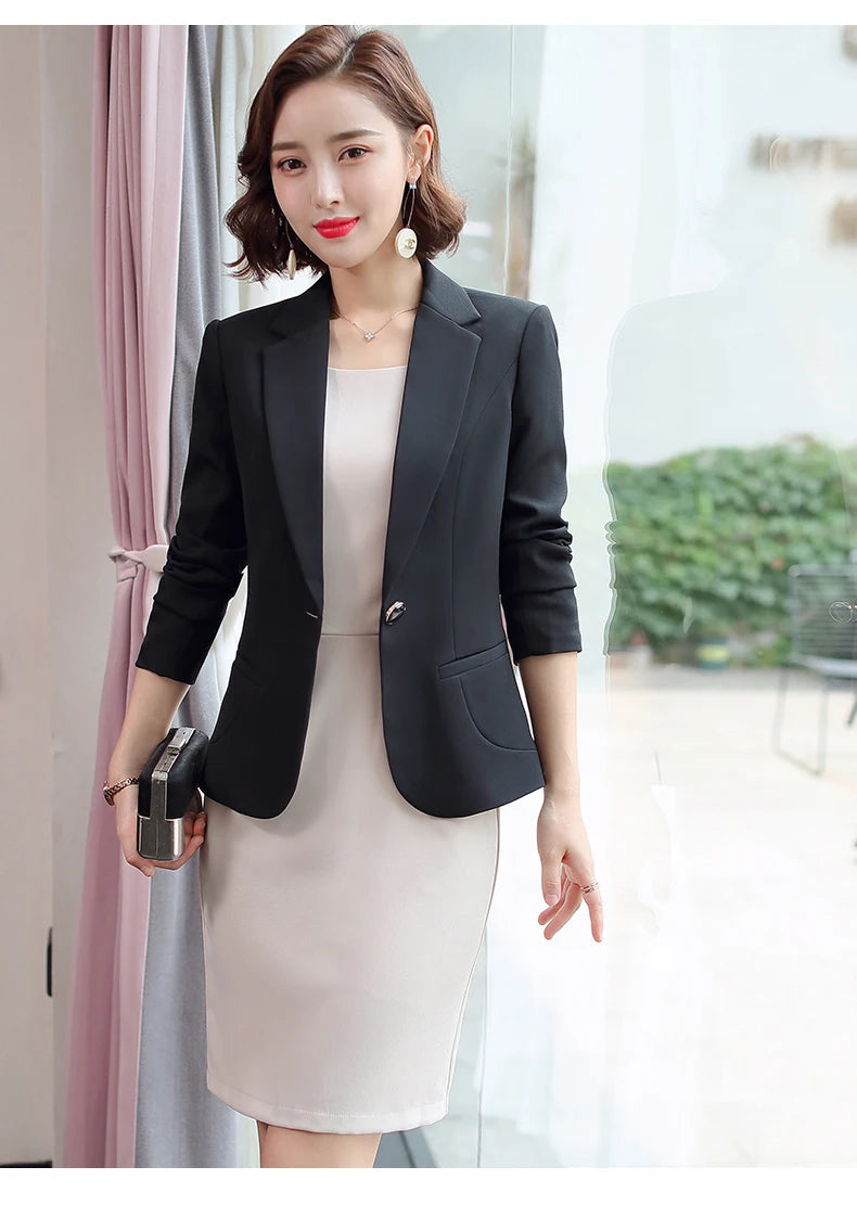 Professional Blazer - Slim Single Button Dress Suit