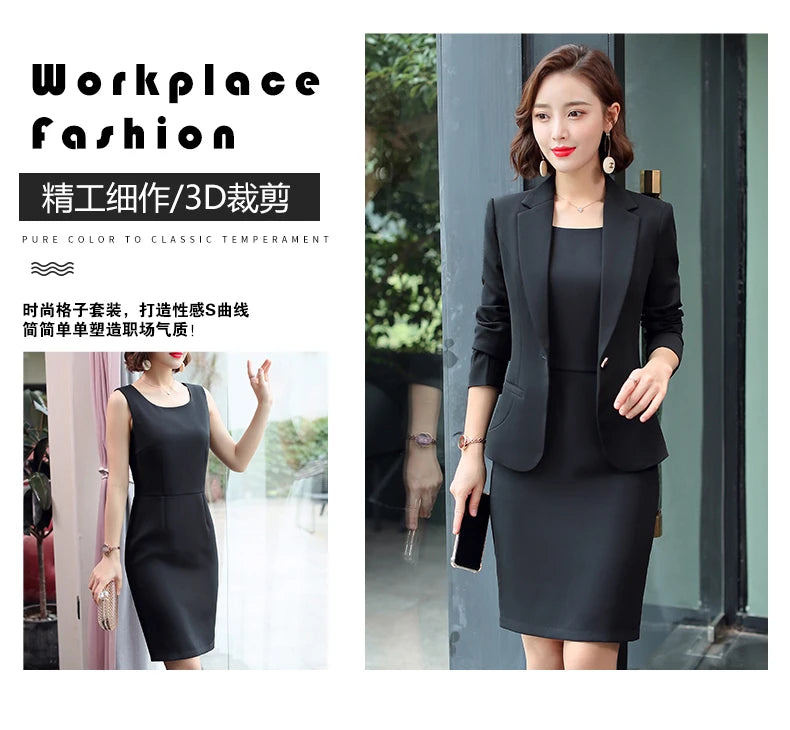 Professional Blazer - Slim Single Button Dress Suit