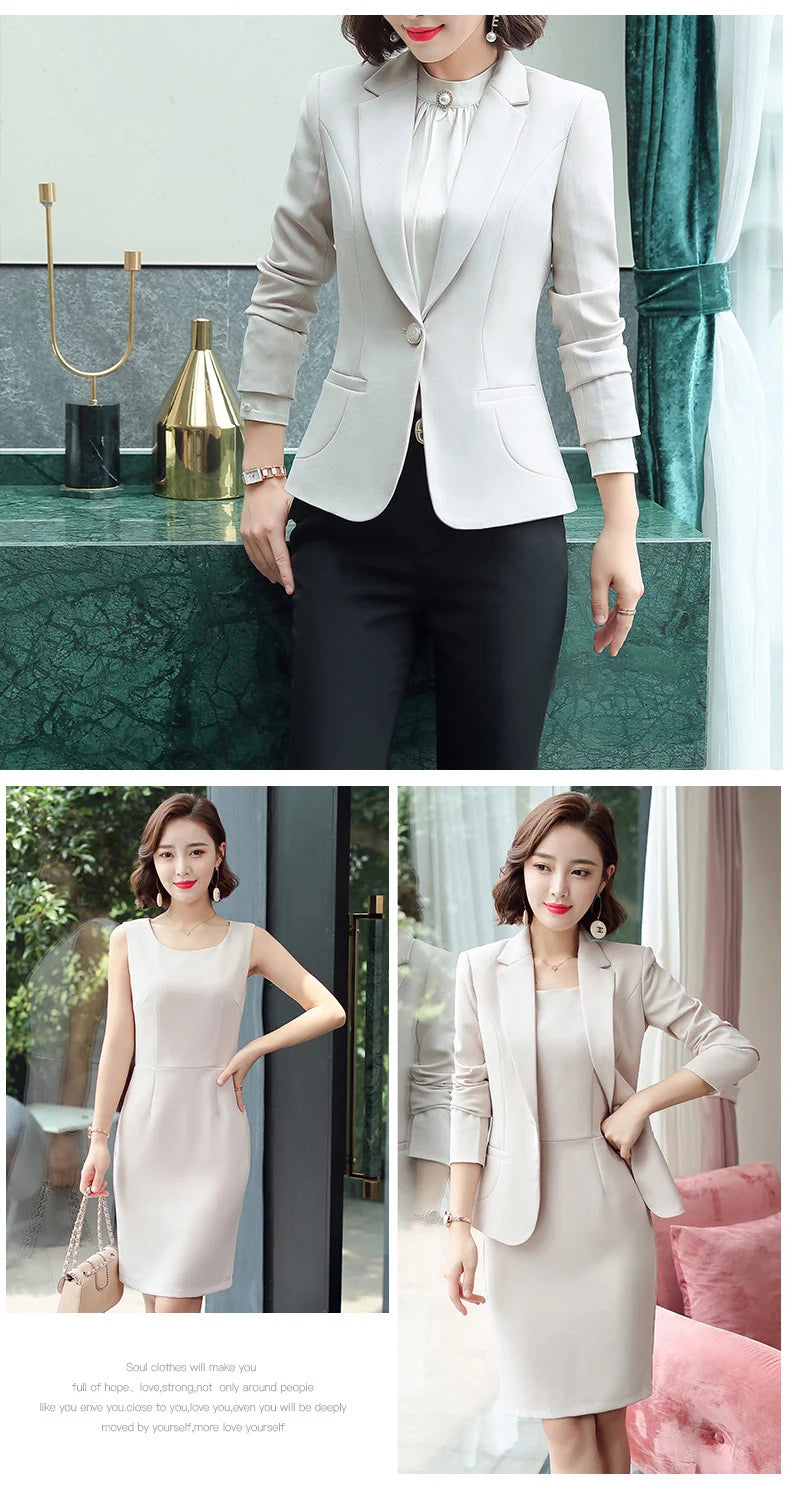 Professional Blazer - Slim Single Button Dress Suit