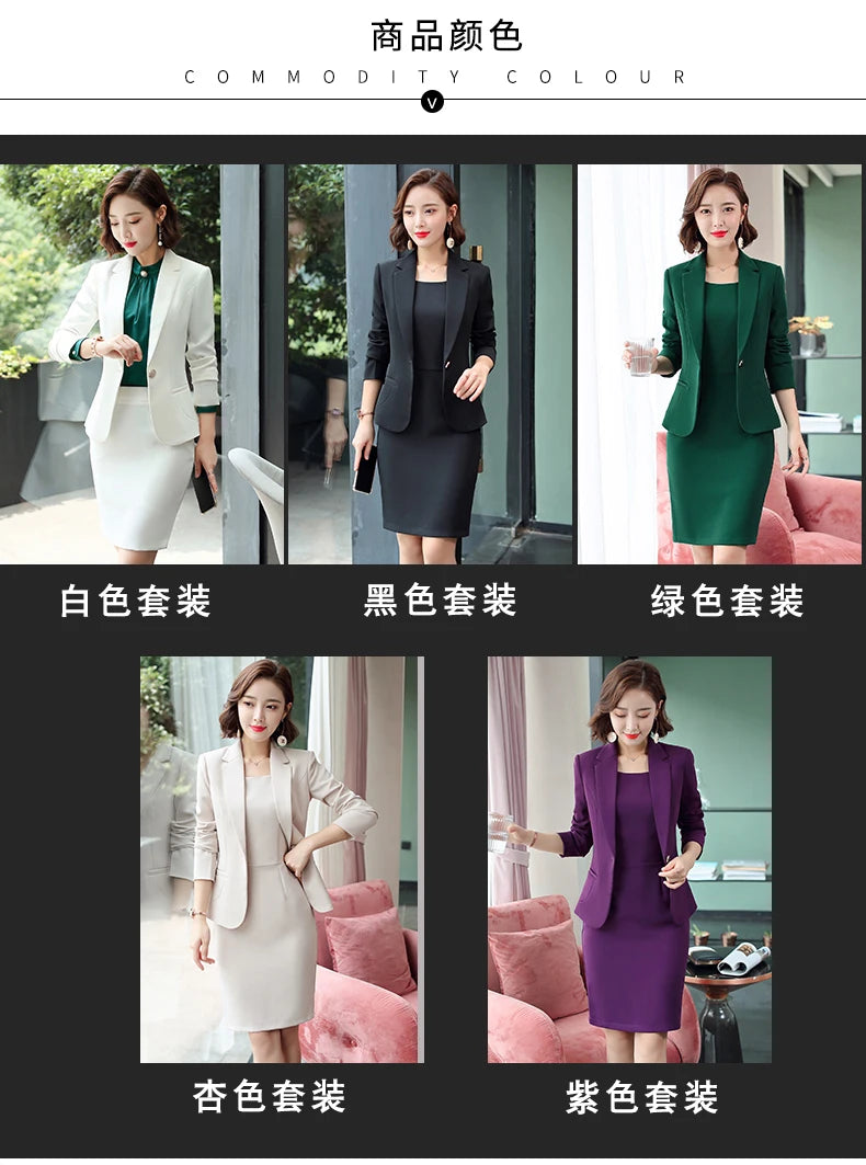 Professional Blazer - Slim Single Button Dress Suit