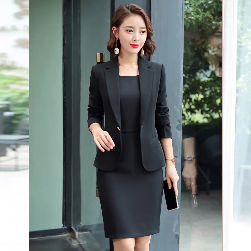 Professional Blazer - Slim Single Button Dress Suit