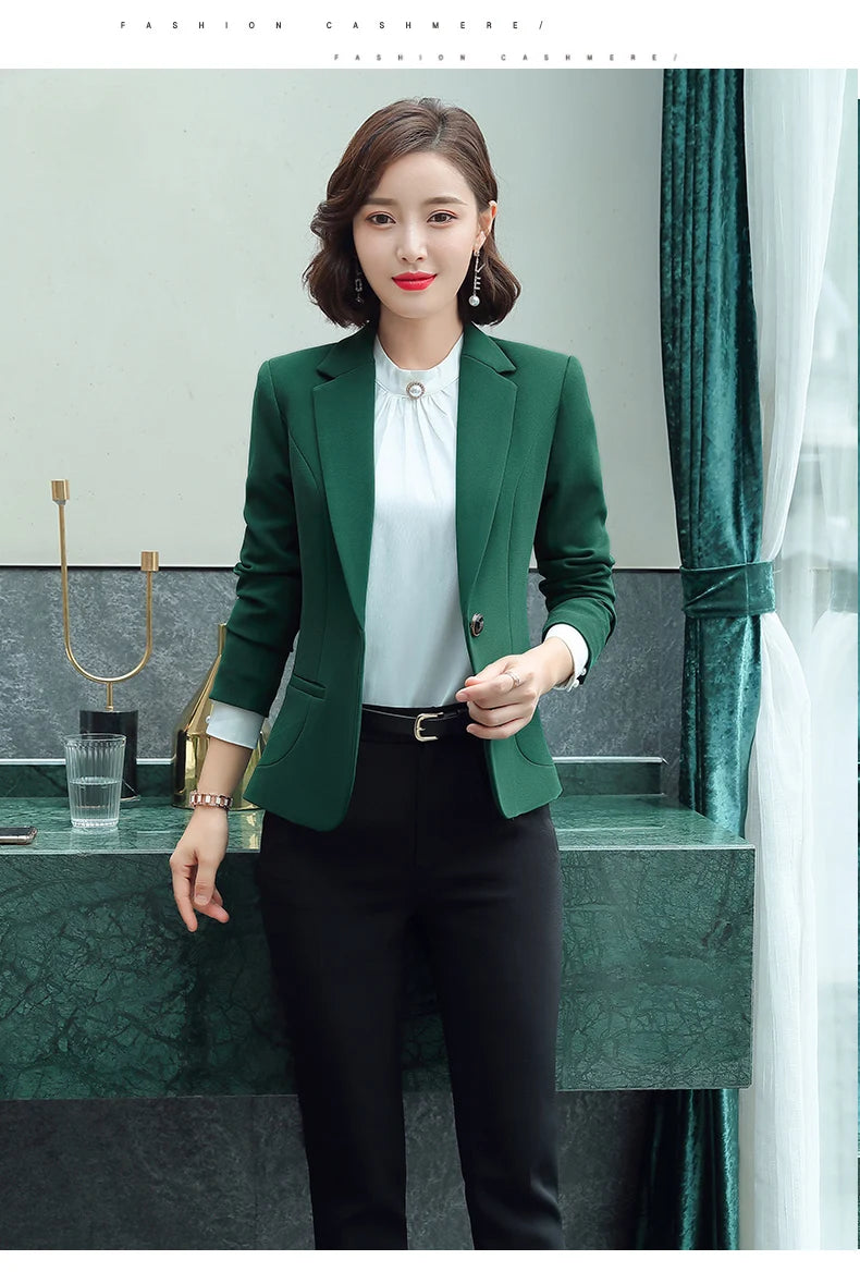 Professional Blazer - Slim Single Button Dress Suit