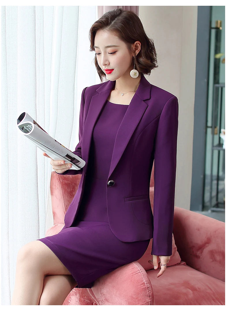 Professional Blazer - Slim Single Button Dress Suit