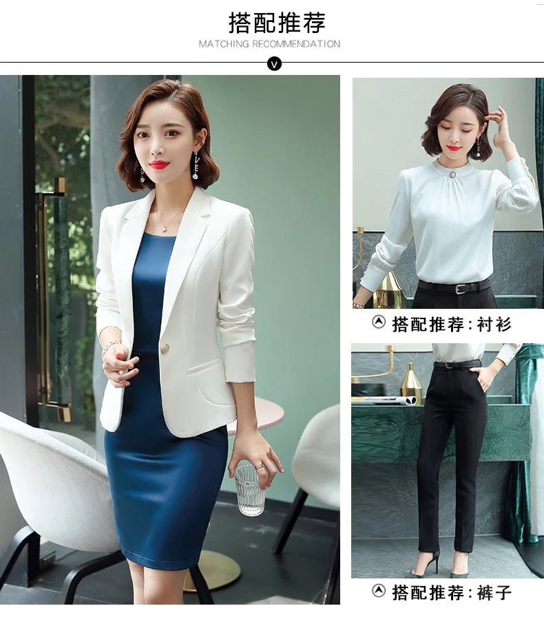 Professional Blazer - Slim Single Button Dress Suit