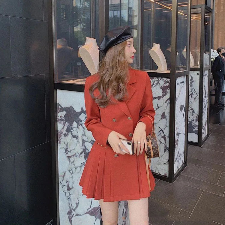 Business Suit - Hepburn French Style Black Dress