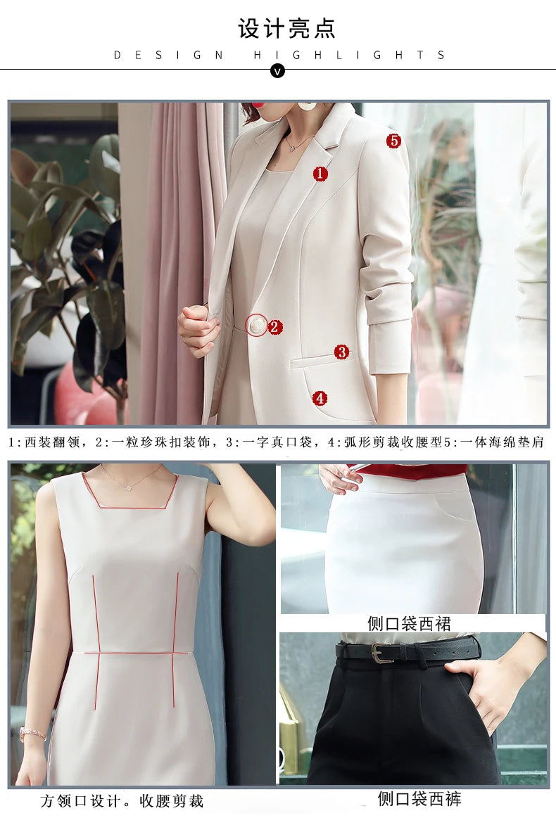 Professional Blazer - Slim Single Button Dress Suit