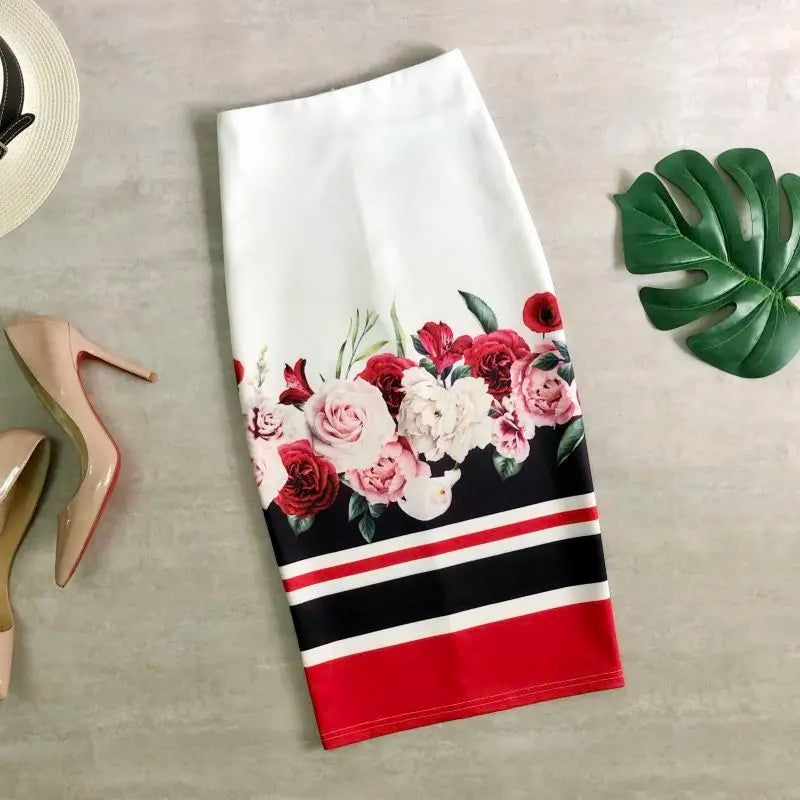 A-Line Midi Skirt - Belted Korean Workwear