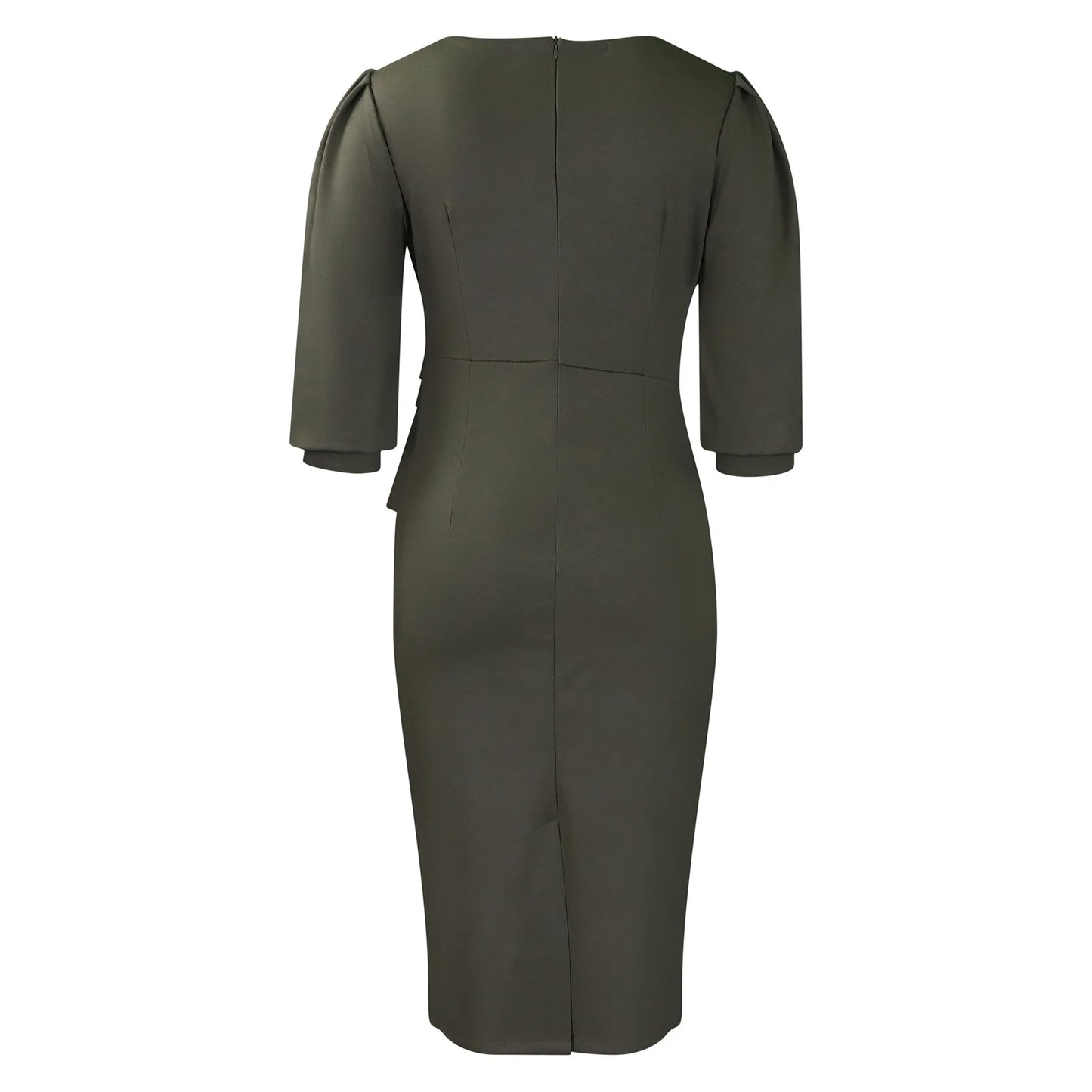 Office Dress - Sheath Half Sleeve Business