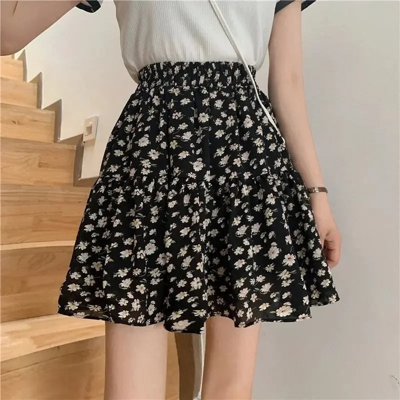 PU Leather Mini Skirt - High Waist Hip Wrap