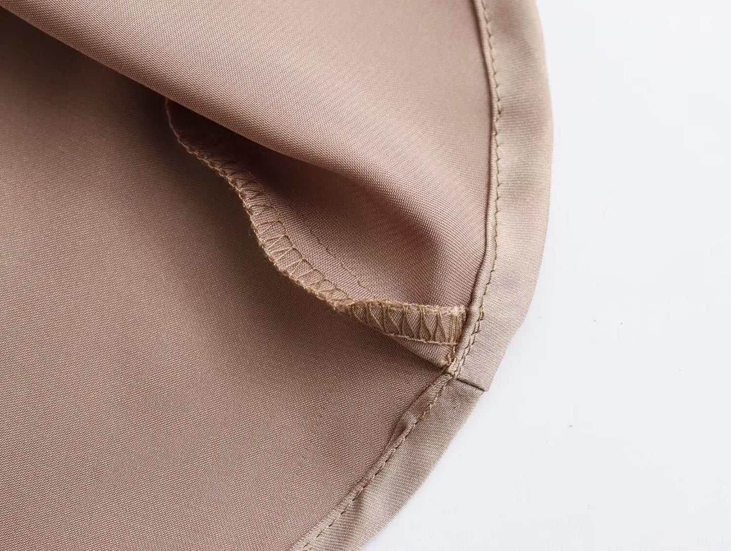 Satin Midi Skirt - High Waist