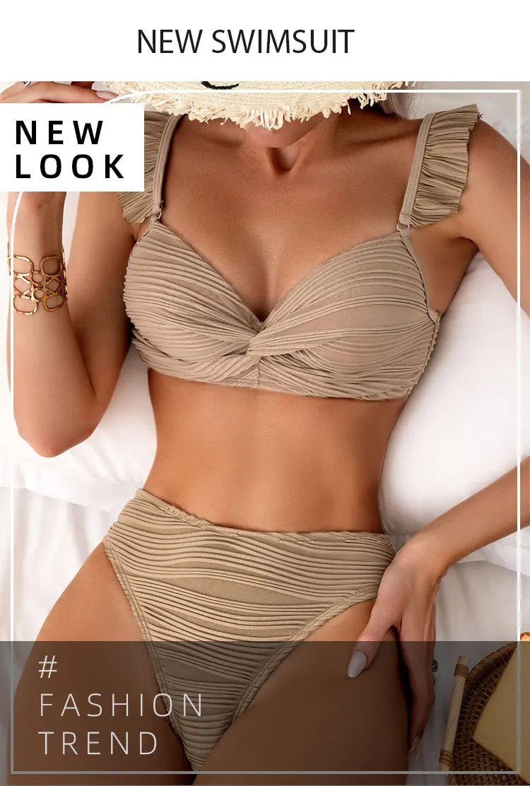 2025 Swimsuit Women Swimwear Black Sexy Bikinis Push Up Female Beach Swimming Wear Bathing Suit Brazilian Bikini Set Pool Bather