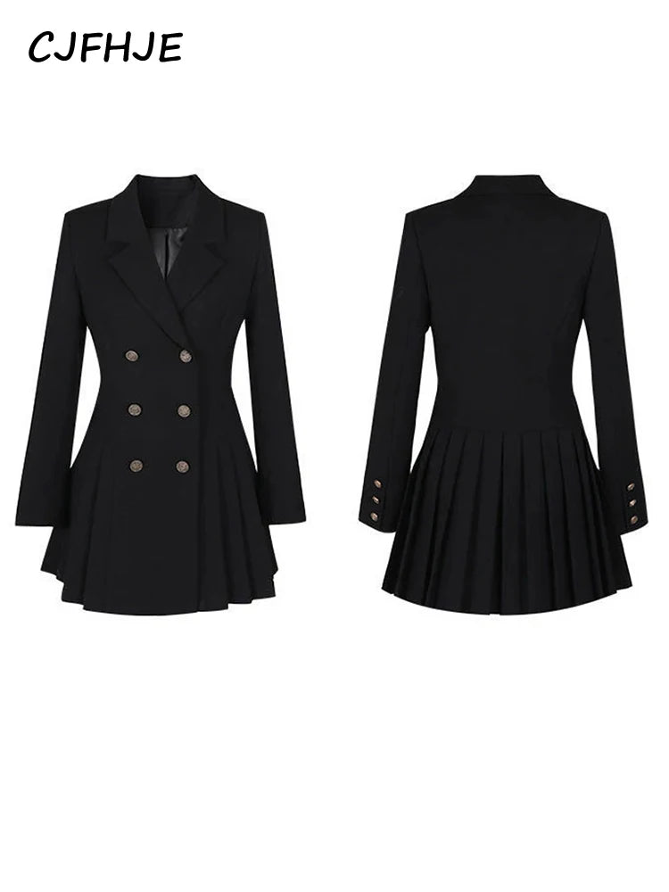 Business Suit - Hepburn French Style Black Dress
