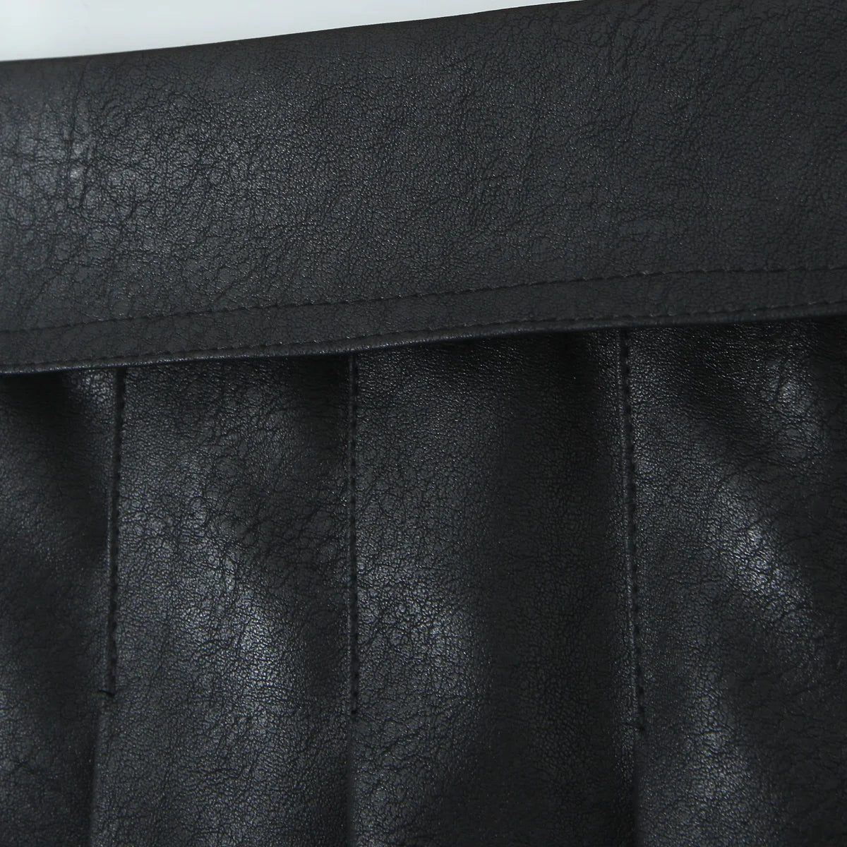 Y2K PU Leather Pleated Mini Skirt With Shorts lining Sexy Metal eyelets Cross Bandage Low Waist Short Skater Coffee Black