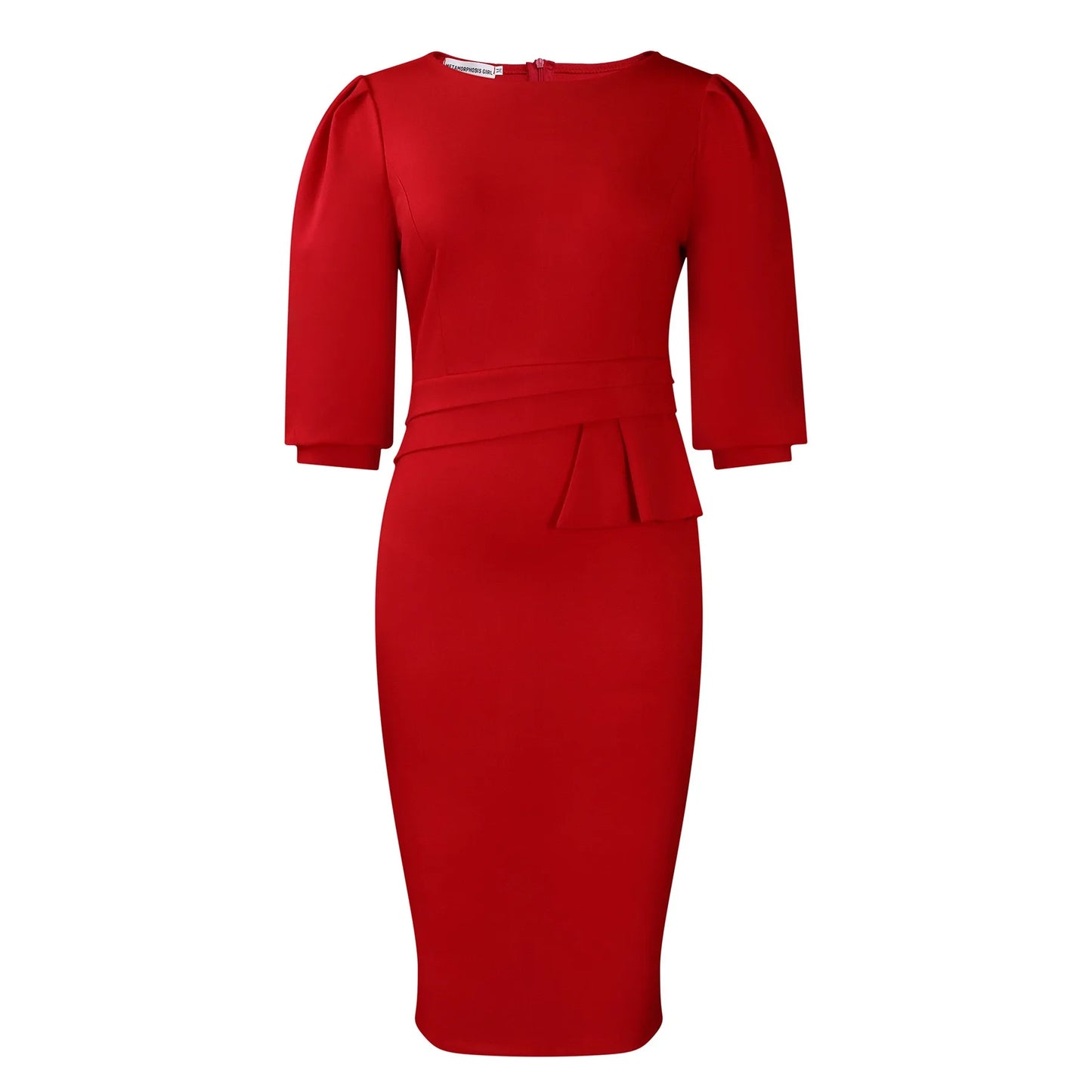 Office Dress - Sheath Half Sleeve Business