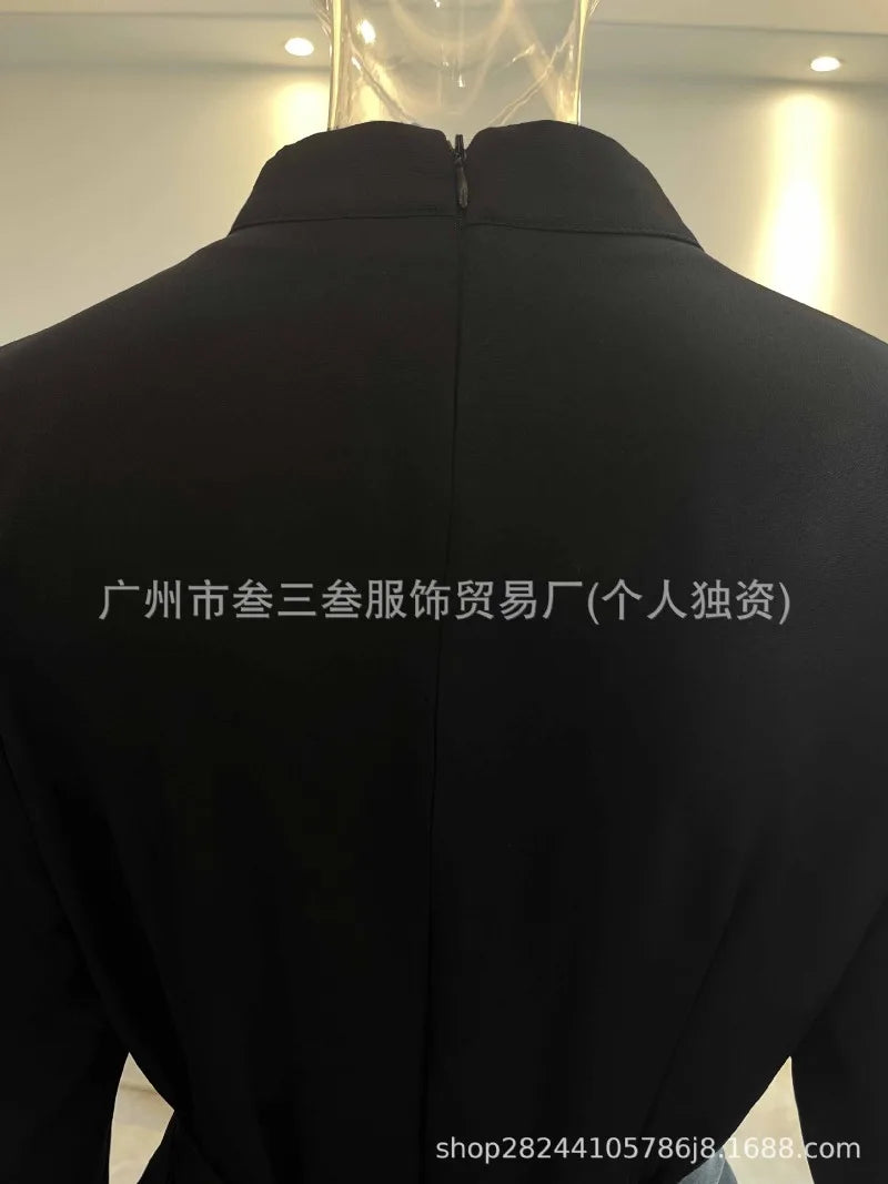 Work Dress - V Neck Wrap Bodycon Belt 2025