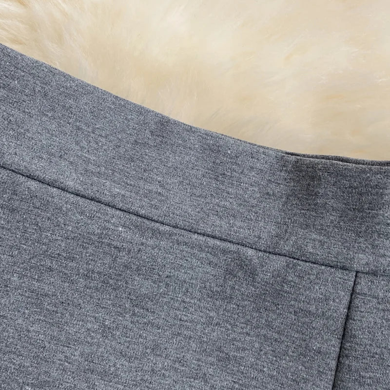 Solid Pencil Skirt - High Waist Office