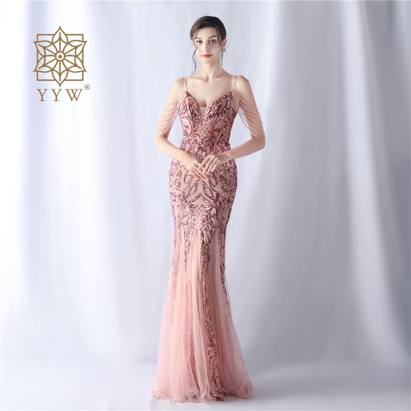 Prom Dress - Sequin Long Cocktail Luxury