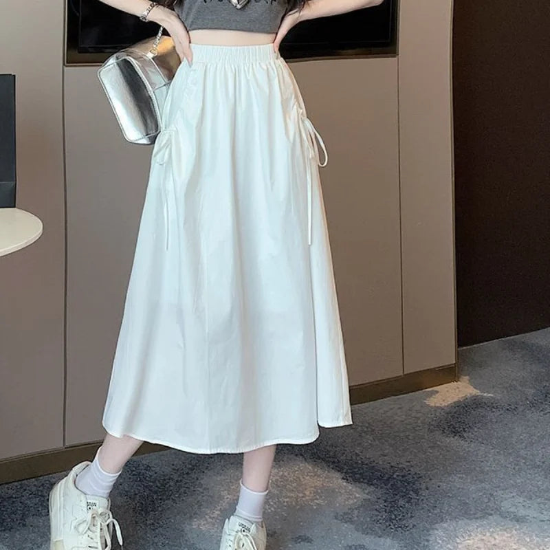 Drawstring Cargo Skirt - Stylish Elegant