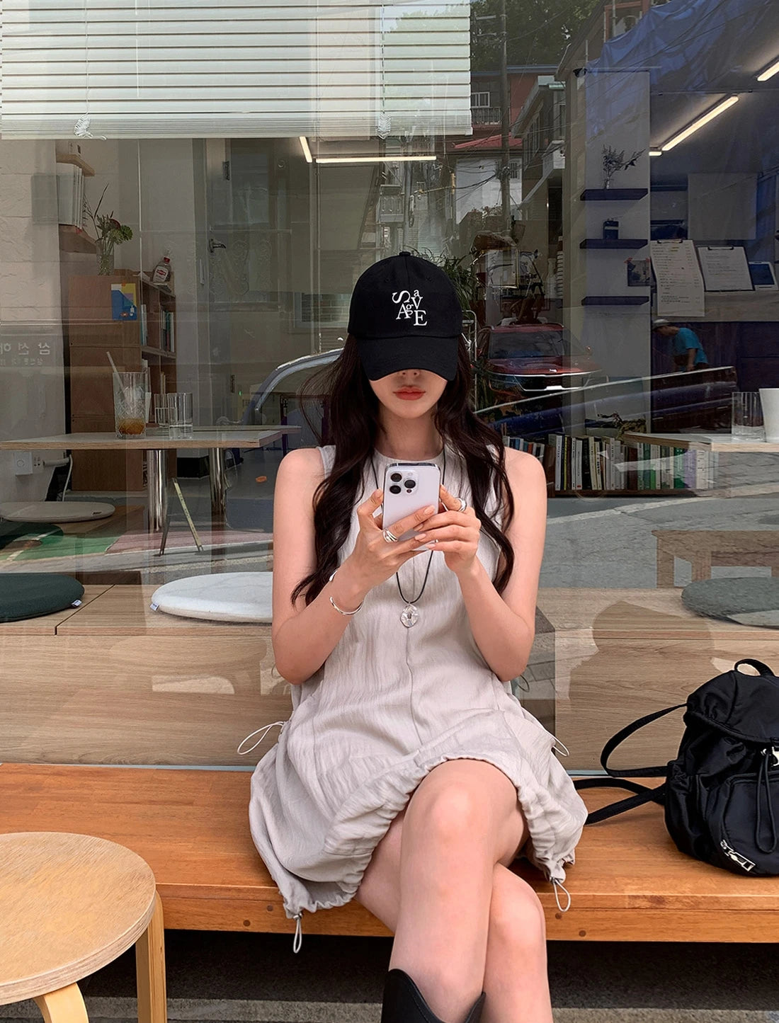 Denim Jumpsuit Set - Kids Two Piece Light Blue