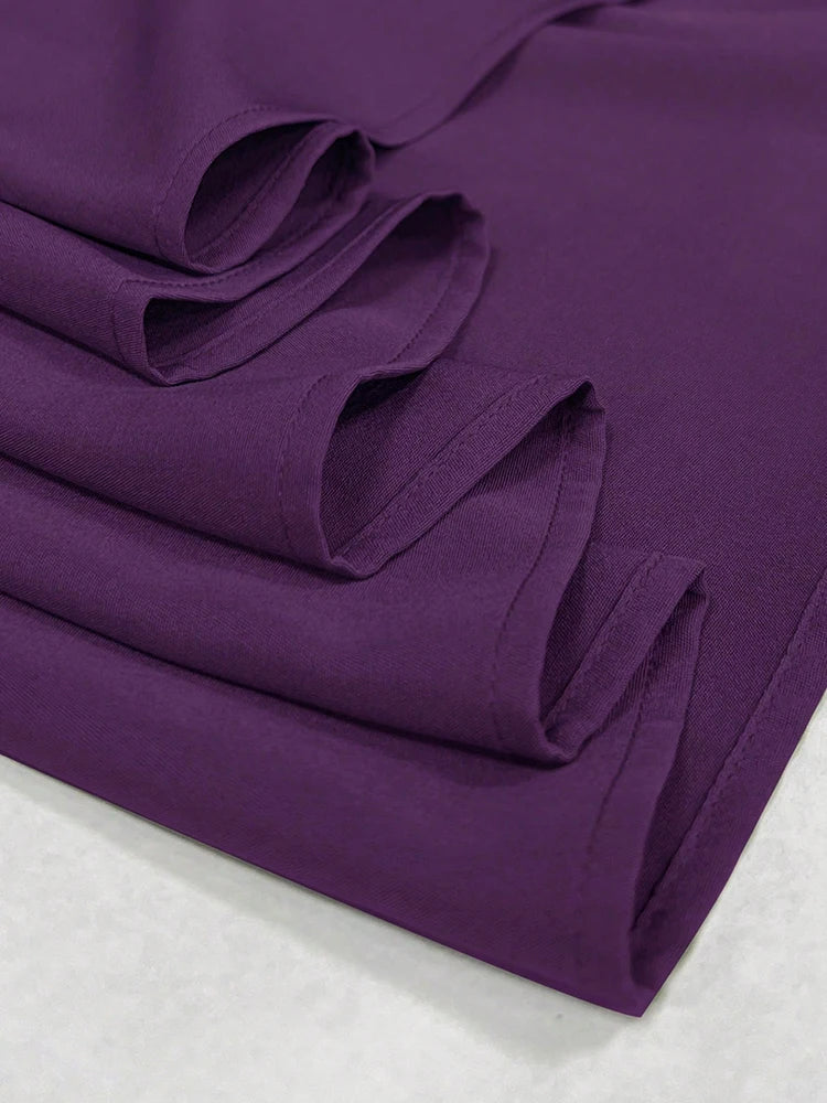 PU Leather Maxi Skirt - High Waist Zipper Style A