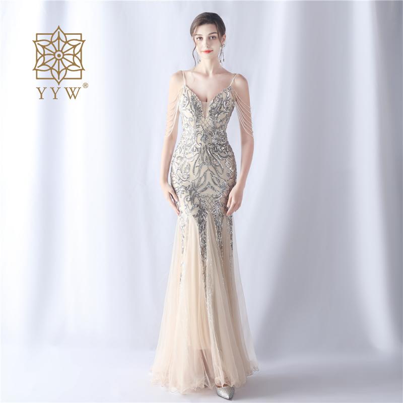 Prom Dress - Sequin Long Cocktail Luxury