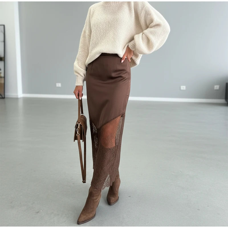 Sexy Lace Skirt For Women 2025 Fashion Elegant Pleated Mini Skirt With Cinched Waist For Party Summer Evening Skirts